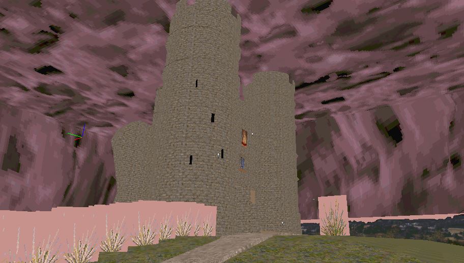 Version 1 render, showing the twin gate towers