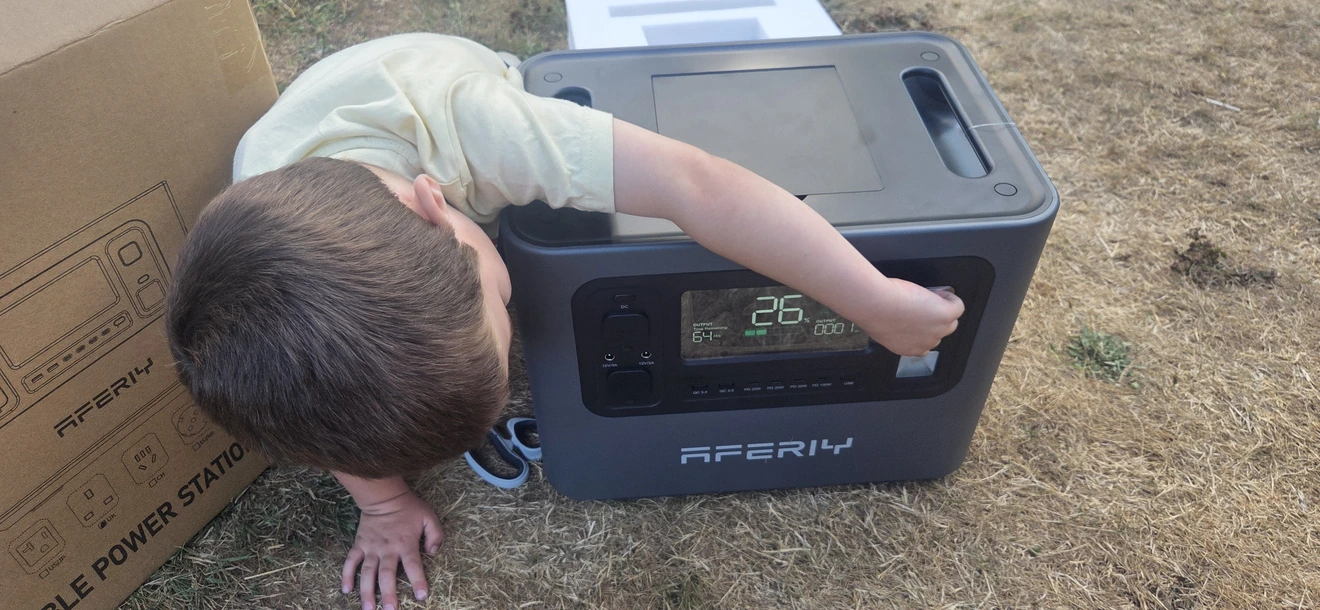 Bertha impresses my son.